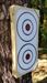 KNIFE THROWING TARGET - Double Sided - POLYETHYLENE - 23 1/4 x 11 1/2 x 2 Only $74.99